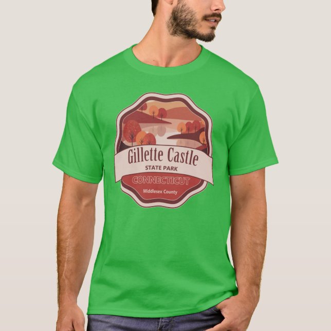 Gillette Castle State Park MiddleCounty Connecticu T-Shirt (Front)