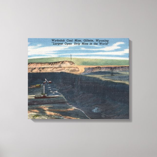 Gillette, WY - Wydodak Coal Mine View Canvas Print (Front)