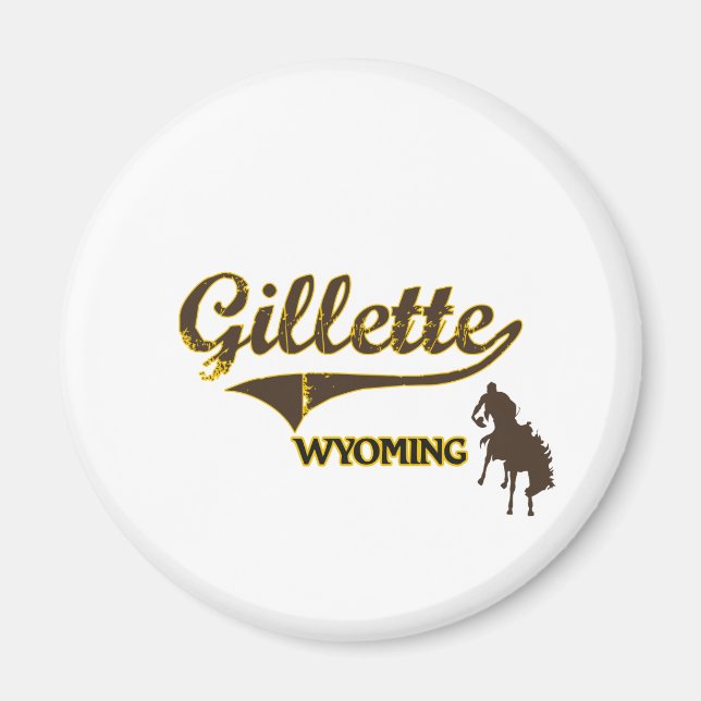 Gillette Wyoming City Classic Magnet (Front)