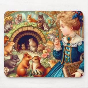 GILLIAN ~ HAPPY BIRTHDAY Vintage Girl ~ Mouse Pad
