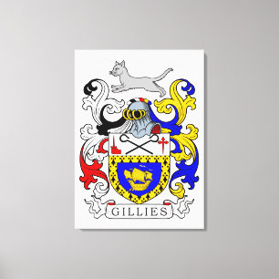 Gillies Coat of Arms Canvas Print