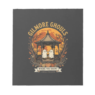 Gilmore Ghouls Halloween Ghost Gazebo Design_1 Notepad