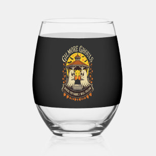 Gilmore Ghouls Halloween Ghost Stemless Wine Glass
