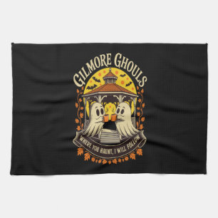 Gilmore Ghouls Halloween Ghost Tea Towel