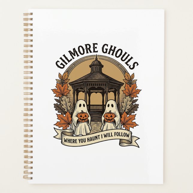 Gilmore Ghouls Vintage Halloween Ghost Planner (Front)