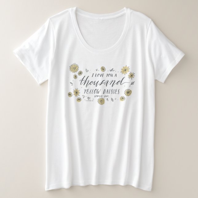 Gilmore Girls | A Thousand Yellow Daisies Plus Size T-Shirt (Design Front)