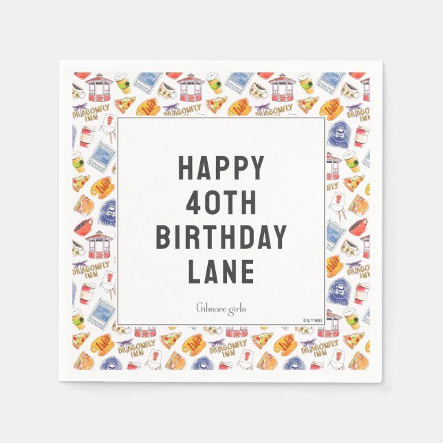Gilmore Girl's Birthday Napkin (Front)