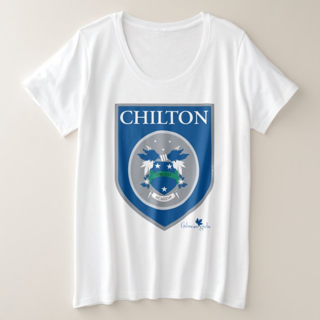 Gilmore Girls | Chilton Academy Badge Plus Size T-Shirt (Design Front)