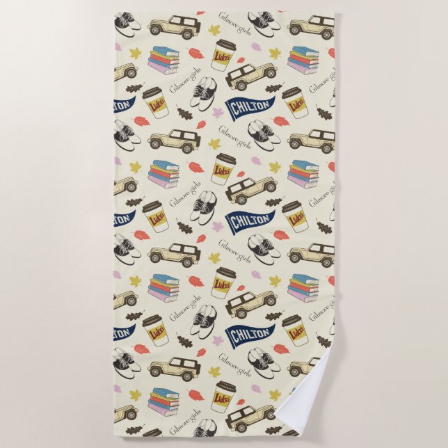 Gilmore Girls Chilton Fall Pattern Beach Towel (Front)