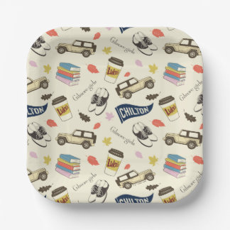 Gilmore Girls Chilton Fall Pattern Paper Plate