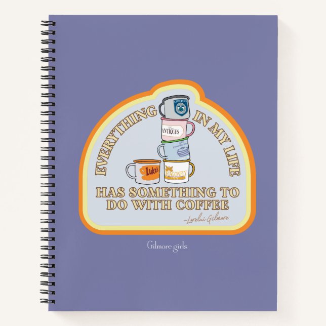 Gilmore Girls | Coffee Quote Graphic Notebook (Front)