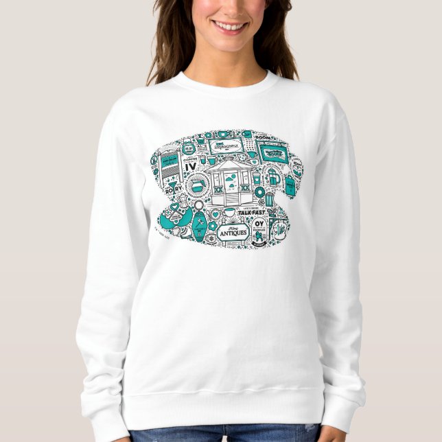 Gilmore Girls Doodle Art Sweatshirt (Front)