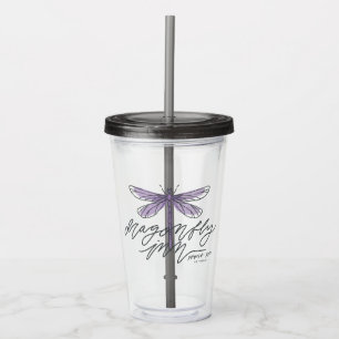 Gilmore Girls Dragonfly Inn Script Acrylic Tumbler