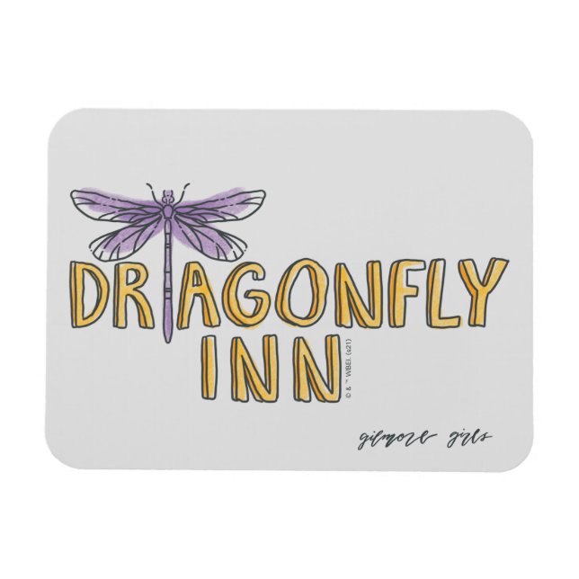Gilmore Girls | Dragonfly Inn Watercolor Logo Magnet (Horizontal)