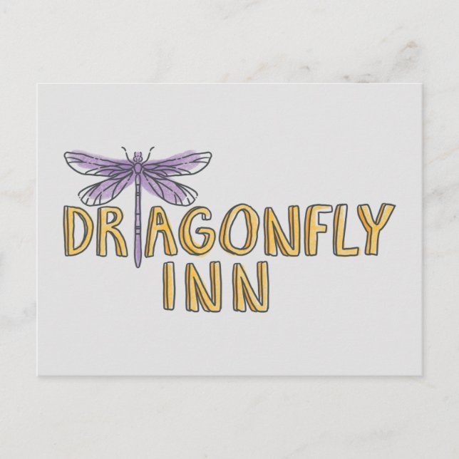 Gilmore Girls | Dragonfly Inn Watercolor Logo Postcard (Front)