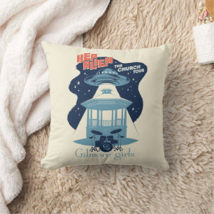 Gilmore Girls Hep Alien Church Tour Cushion