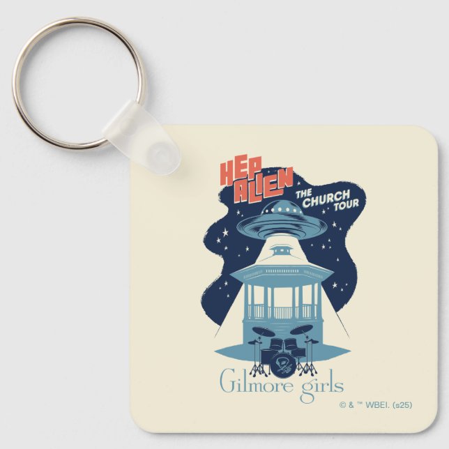 Gilmore Girls Hep Alien Church Tour Key Ring (Front)