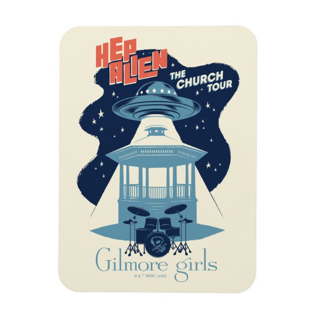 Gilmore Girls Hep Alien Church Tour Magnet (Vertical)