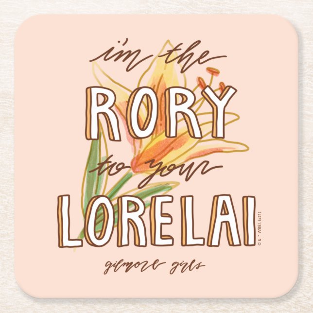 Gilmore Girls | I'm the Rory To Your Lorelai Square Paper Coaster (Front)