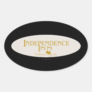 Gilmore Girls   Independence Inn Oval Sticker