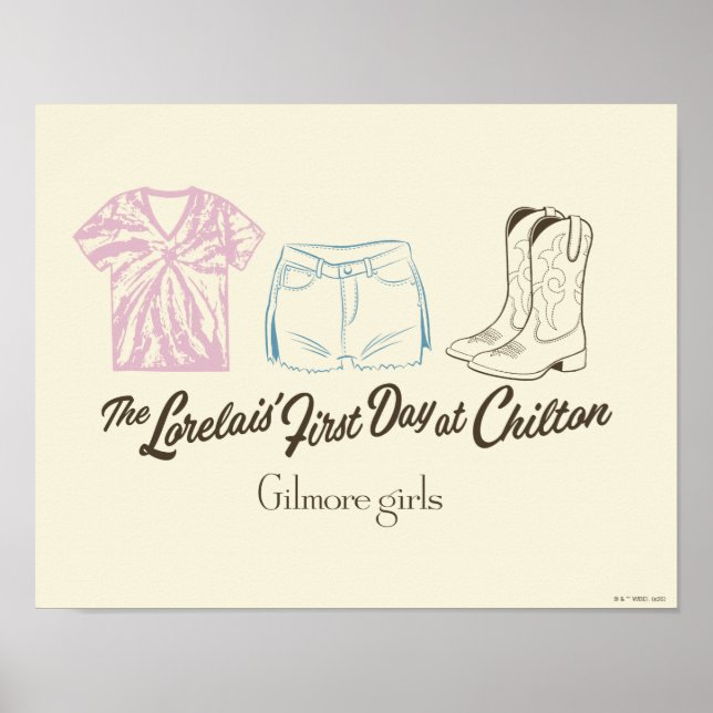 Gilmore Girls Lorelai Chilton Outfit Design Poster (Front)