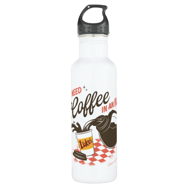 Gilmore Girls Luke’s Coffee IV Quote 710 Ml Water Bottle (Front)