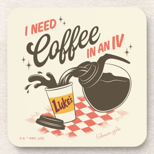 Gilmore Girls Luke’s Coffee IV Quote Coaster (Front)