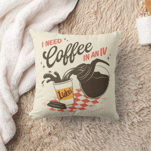 Gilmore Girls Luke’s Coffee IV Quote Cushion