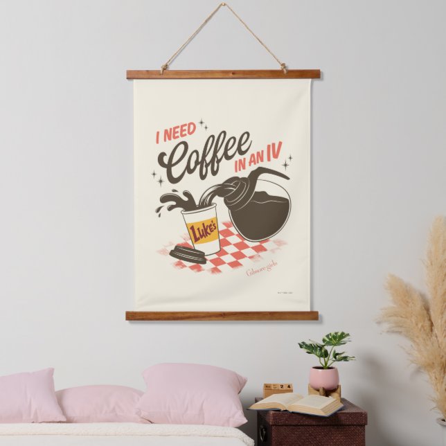 Gilmore Girls Luke’s Coffee IV Quote Hanging Tapestry (Bedroom)