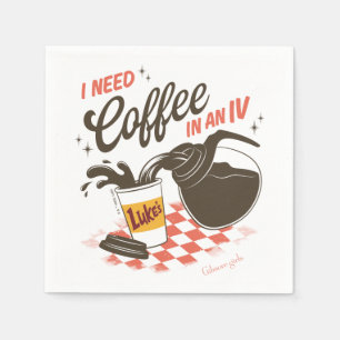 Gilmore Girls Luke’s Coffee IV Quote Napkin