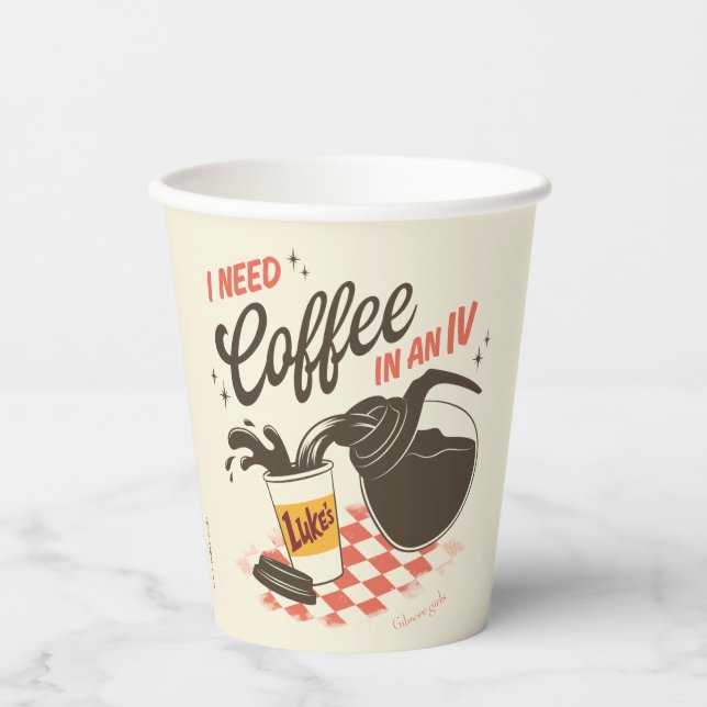 Gilmore Girls Luke’s Coffee IV Quote Paper Cups (Front)