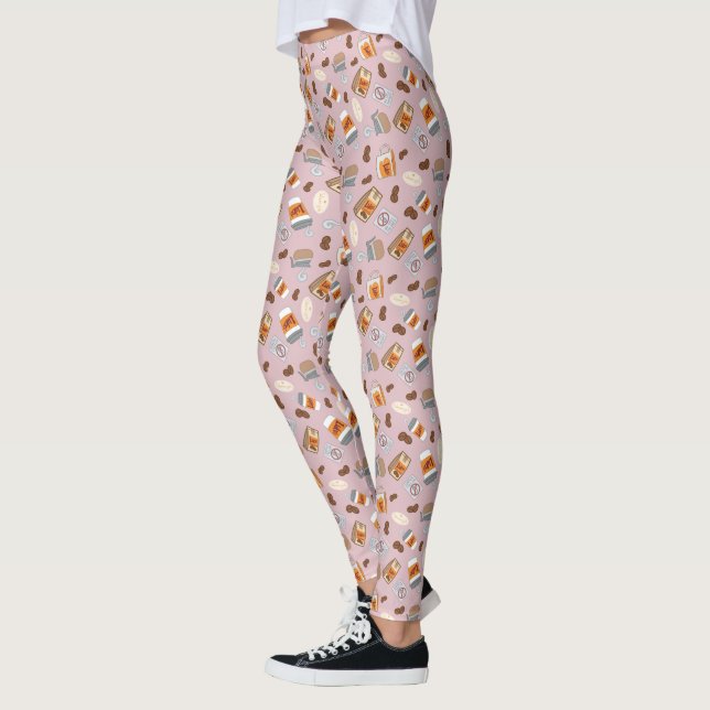 Gilmore Girls | Luke's Diner Coffee Pattern Leggings (Left)