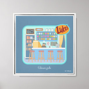 Gilmore Girls Luke's Diner Graphic Canvas Print