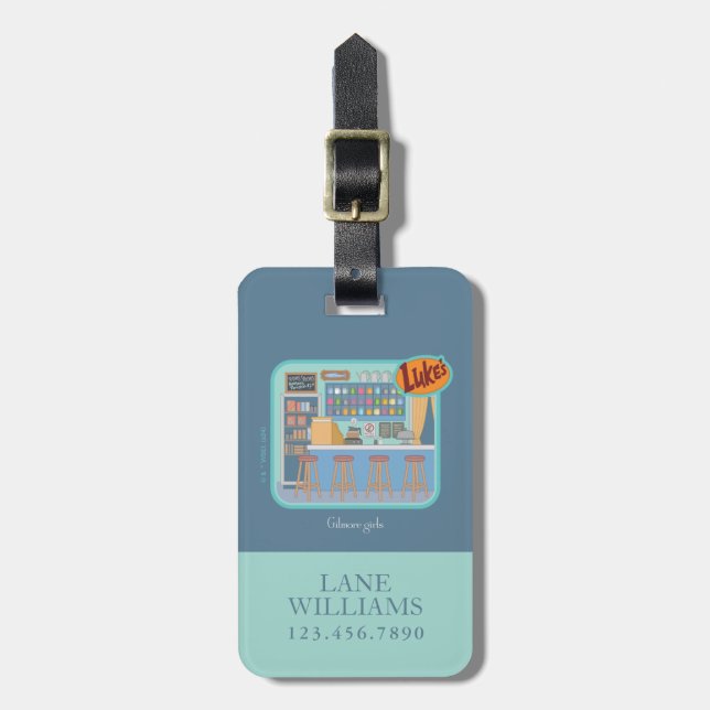 Gilmore Girls | Luke's Diner Graphic Luggage Tag (Front Vertical)