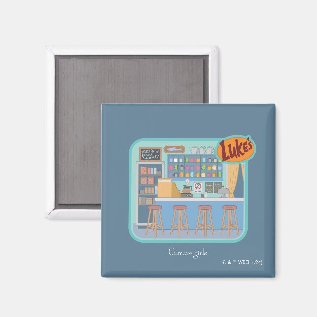 Gilmore Girls | Luke's Diner Graphic Magnet (Front/Back)