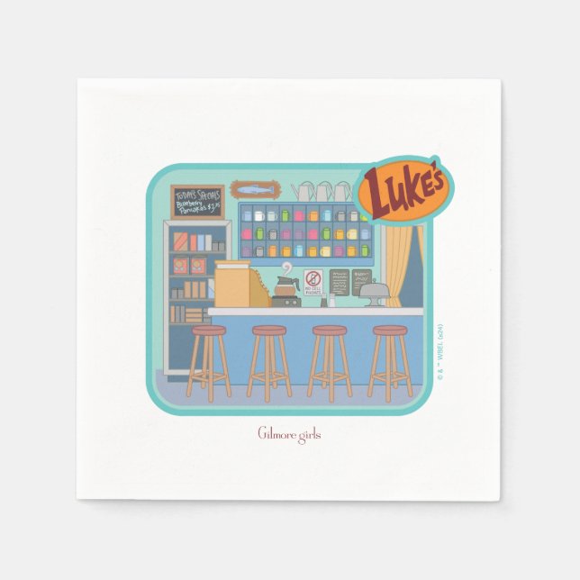 Gilmore Girls | Luke's Diner Graphic Napkin (Front)