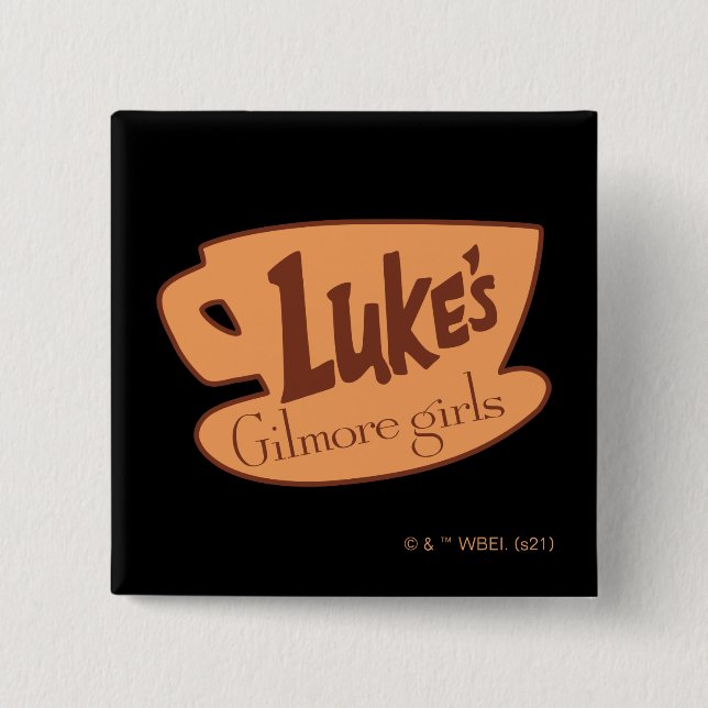 Gilmore Girls | Luke's Diner Logo 15 Cm Square Badge (Front)