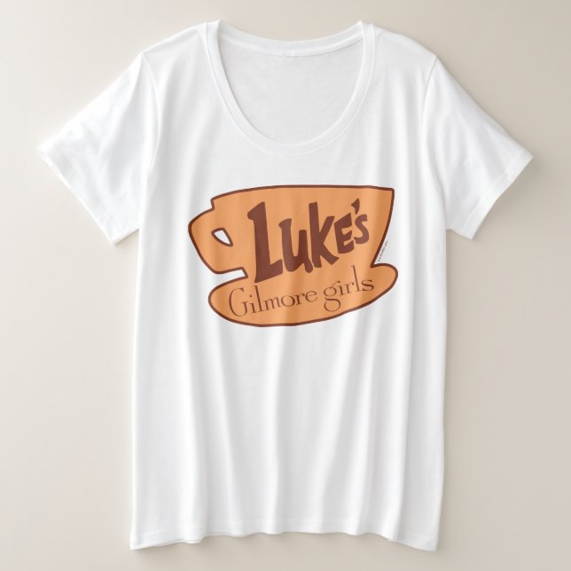 Gilmore Girls | Luke's Diner Logo Plus Size T-Shirt (Design Front)