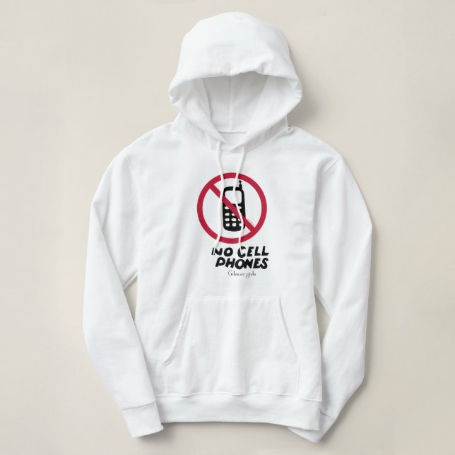 Gilmore Girls | Luke's Diner - No Cell Phones Hoodie (Design Front)