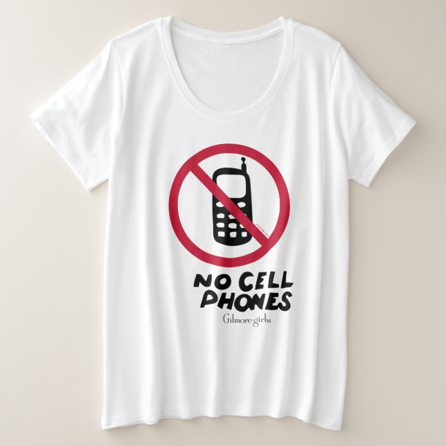 Gilmore Girls | Luke's Diner - No Cell Phones Plus Size T-Shirt (Design Front)