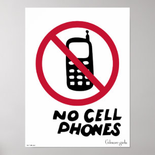 Gilmore Girls   Luke's Diner - No Cell Phones Poster