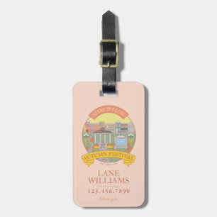 Gilmore Girls Stars Hollow Autumn Festival Luggage Tag