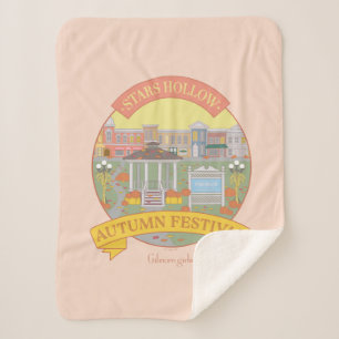 Gilmore Girls Stars Hollow Autumn Festival Sherpa Blanket