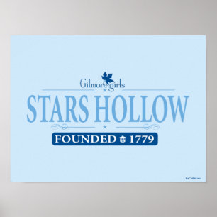 Gilmore Girls Stars Hollow Logo Poster
