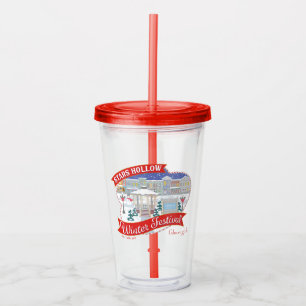 Gilmore Girls Stars Hollow Winter Festival Acrylic Tumbler