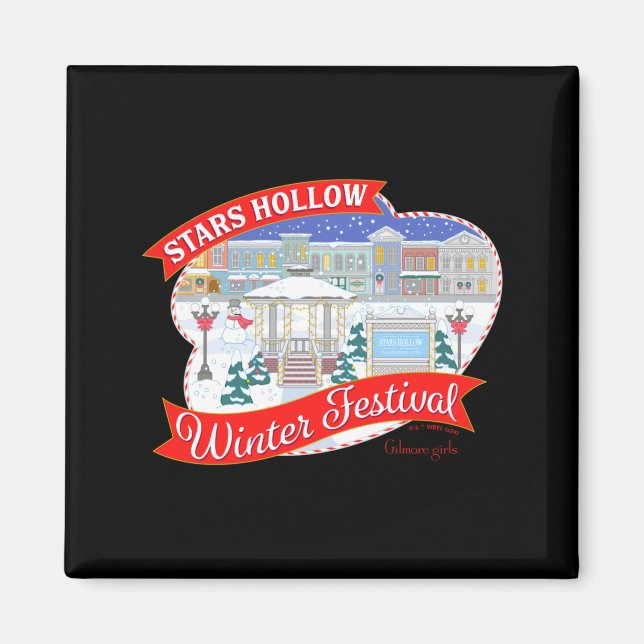 Gilmore Girls Stars Hollow Winter Festival  Magnet (Front)