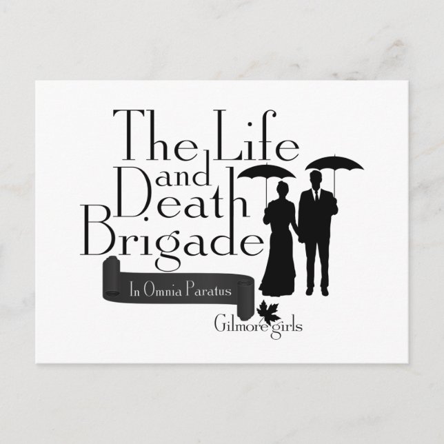 Gilmore Girls | The Life and Death Brigade Postcard (Front)