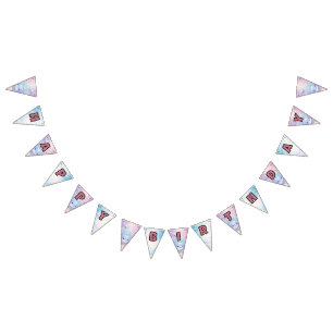 Gilr Ocean Birthday Party Decoration Whale Dolphin Bunting