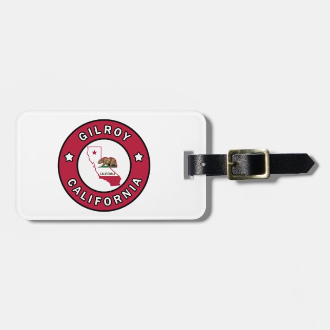 Gilroy California Luggage Tag (Front Horizontal)