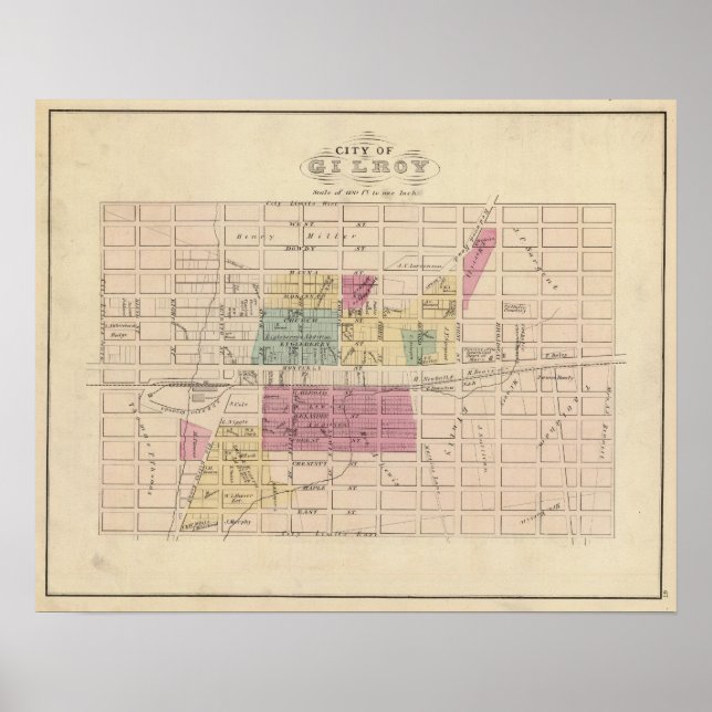 Gilroy, California Poster (Front)